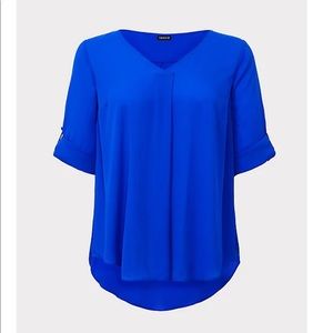 Torrid Single Pleat Georgette Blouse